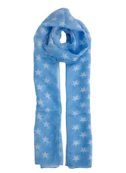 Women's Star Print Lightweight Scarf