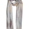 Women's Abstract Feathers Pattern Lightweight Scarf -Dents 4 2812Natural 2