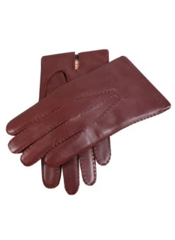 Men's Handsewn Three-Point Cashmere-Lined Leather Gloves -Dents 5 1542EnglishTan