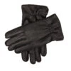 Men's Handsewn Three-Point Cashmere-Lined Deerskin Leather Gloves -Dents 5 15442Black