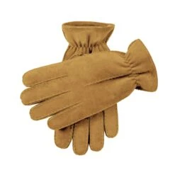 Men’s Handsewn Single-Point Lambskin Gloves With Elasticated Cuffs