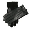 Men’s Touchscreen Three-Point Wool-Lined Suede And Leather Gloves -Dents 5 1615 BLACK