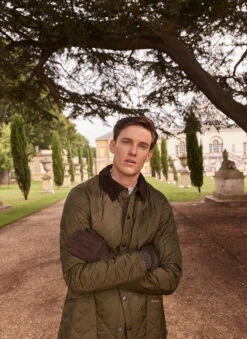 Men’s Water-Resistant Wool Blend-Lined Nubuck Leather Gloves With Knitted Cuffs -Dents 5 1625 Brown 2