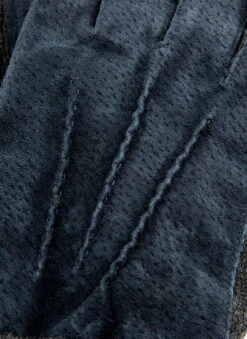 Men's Three-Point Fleece-Lined Suede Gloves With Knitted Cuffs -Dents 5 1629 copy