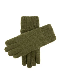 Men's Thinsulate-Lined Knitted Gloves -Dents 5 4500 Olive