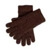 Men’s Touchscreen Cable Knit Gloves With Marl Yarn -Dents 5 4584 Chocolate