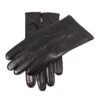 Men's Handsewn Three-Point Cashmere-Lined Shorter Finger Leather Gloves -Dents 5 6000Black