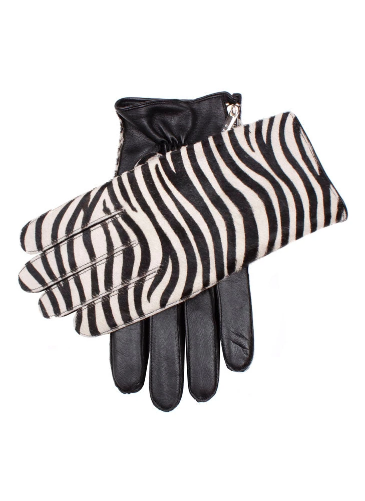 Men's Cashmere-Lined Ponyskin And Leather Gloves 4 Men's Cashmere-Lined Ponyskin And Leather Gloves - Image 2