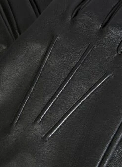 Men's Three-Point Silk-Lined Leather Gloves -Dents 5 9000 20black 201 6f6ff678 6862 4b76 b975 28e2a5eac2bf