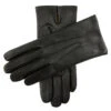 Men's Three-Point Cashmere-Lined Shorter Finger Leather Gloves -Dents 5 9001 Black 530db59d 01b3 4b6f b71d f4c5dcf7c431