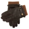 Men's Wool Blend-Lined Leather Gloves With Knitted Cuffs 2 Men's Wool Blend-Lined Leather Gloves With Knitted Cuffs -Dents 5 9018 Brown