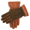 Men's Cashmere-Lined Abraham Moon Tweed And Deerskin Leather Gloves -Dents 5 9039 havana chestnut 3ed985ac acea 4830 87d6 5532fb9e08e3