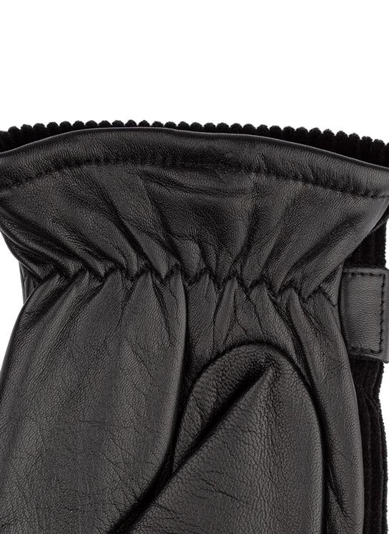 Men's Fleece-Lined Corduroy And Leather Gloves 6 Men's Fleece-Lined Corduroy And Leather Gloves - Image 5