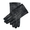 Men’s Touchscreen Three-Point Cashmere-Lined Leather Gloves -Dents 5 9199 Black