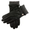 Men's Touchscreen Three-Point Wool Blend-Lined Shorter Finger Leather Gloves 1 Men's Touchscreen Three-Point Wool Blend-Lined Shorter Finger Leather Gloves -Dents 5 9204 Black