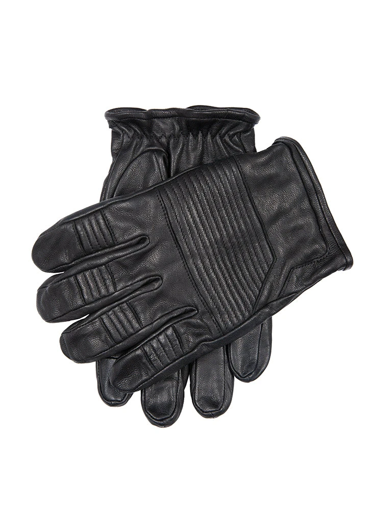 Men’s Touchscreen Water-Resistant Lined Goatskin Leather Gloves With Stitch Detail 3 Men’s Touchscreen Water-Resistant Lined Goatskin Leather Gloves With Stitch Detail