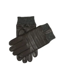 Men’s Touchscreen Water-Resistant Lined Leather Gloves With Stitch Detail -Dents 5 9310 BROWN 3fbc3ffe 4d07 4125 bdeb 7d02a3dcd11b