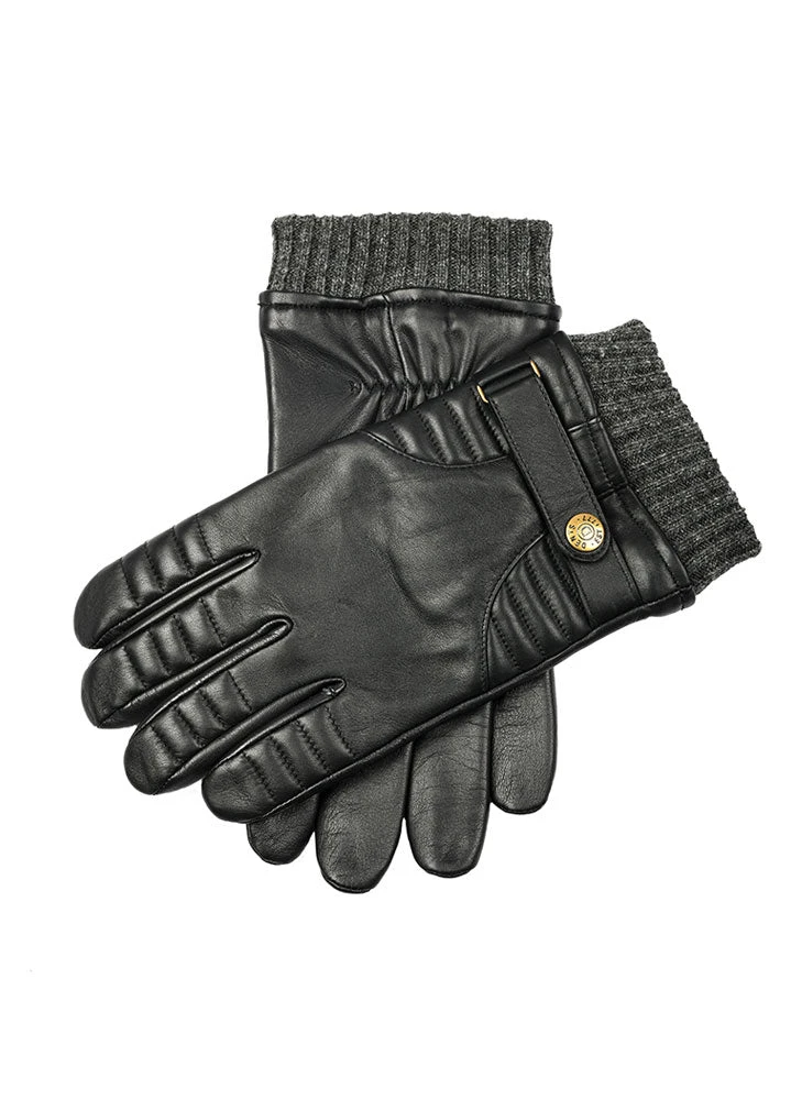 Men’s Touchscreen Lined Leather Gloves With Stitch Detail 3 Men’s Touchscreen Lined Leather Gloves With Stitch Detail