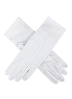 Women's Three-Point Matt Satin Gloves -Dents 6 2119Ivory