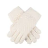 Women’s Bubble Knit Gloves -Dents 6 3260 Winter White