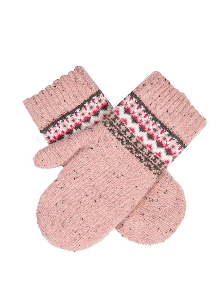 Women’s Jacquard Fair Isle Knitted Mittens 3 Women’s Jacquard Fair Isle Knitted Mittens