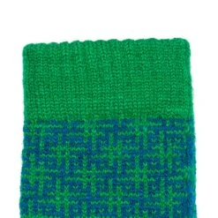 Women’s Jacquard Knitted Gloves With Hash Symbol Pattern -Dents 6 3275 Teal Emerald 5