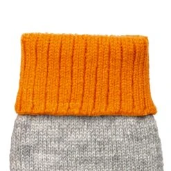 Women’s Two-Tone Fingerless Gloves With Mitten Flap -Dents 6 3276 Dove Grey Tangerine 5