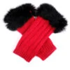 Women's Cable Knit Wrist Warmers With Fur Cuffs 2 Women's Cable Knit Wrist Warmers With Fur Cuffs -Dents 6 4217 20berry 20black 0c1e376e 399a 42e7 b6b9 d7b7f5c56e2a