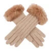 Women's Cable Knit Gloves With Fur Cuffs -Dents 6 4224 20oatmeal 11b22940 1158 44e5 b0a3 348c32d78e2f