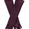 Women’s Touchscreen Long Below-Elbow Velour-Lined Faux Suede Gloves -Dents 6 4269 Plum b67b9ec3 733e 4107 a186 af306067aba0