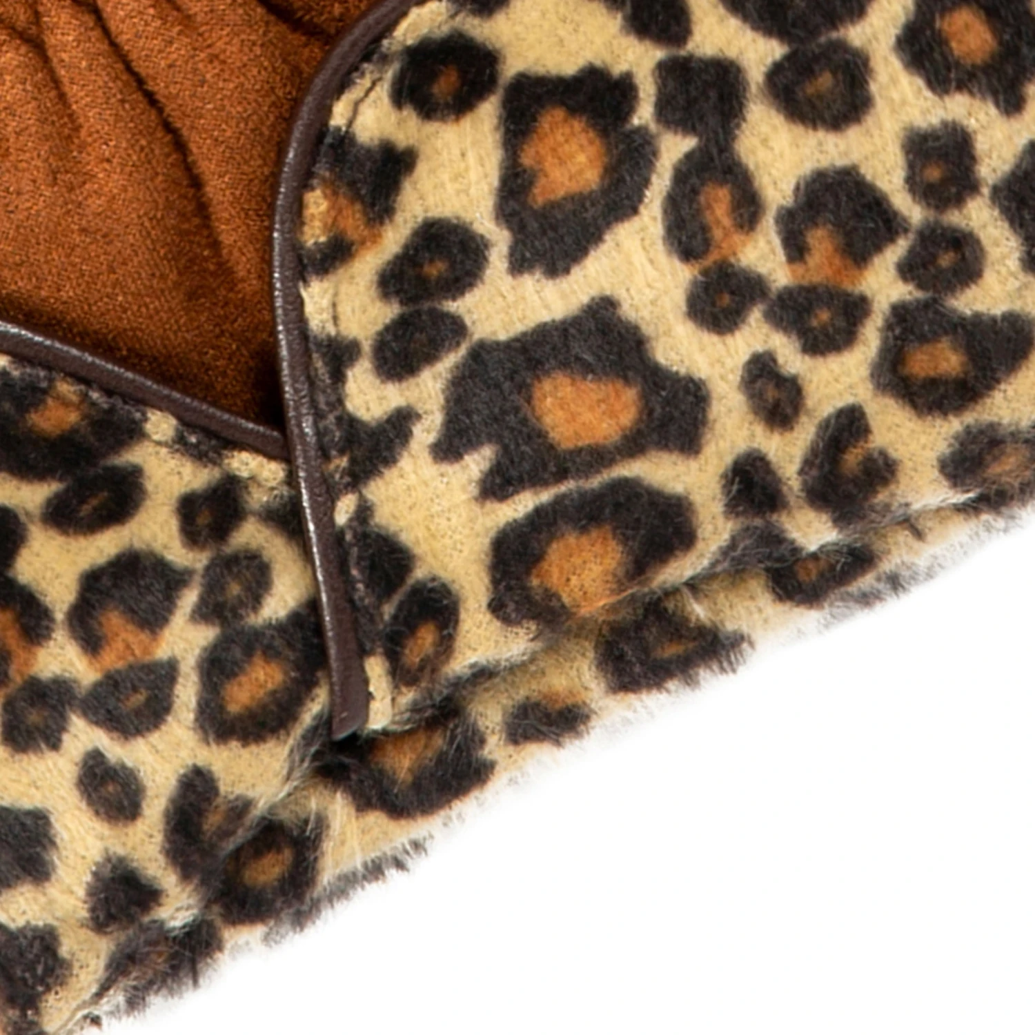 Women’s Touchscreen Velour-Lined Faux Suede Gloves With Faux Fur Leopard Print Cuffs 15 Women’s Touchscreen Velour-Lined Faux Suede Gloves With Faux Fur Leopard Print Cuffs - Image 13