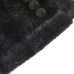 Women’s Touchscreen Velour-Lined Faux Fur And Faux Suede Gloves -Dents 6 4279 Black 9