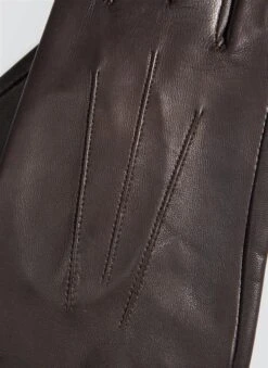 Women's Three-Point Leather Gloves -Dents 7 0010 20mocca 201