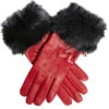 Women's Three-Point Wool-Lined Leather Gloves With Hearts And Faux Fur Cuffs 2 Women's Three-Point Wool-Lined Leather Gloves With Hearts And Faux Fur Cuffs -Dents 7 1002 berry black 29395e18 d95d 4a72 82ed 319e196e56ce