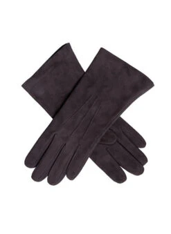 Women's Three-Point Silk-Lined Lamb Suede Gloves -Dents 7 1013 20mocca bcb84638 5bd5 405b aa6a 6f5a25d7b4c4