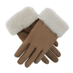Women's Sheepskin Gloves 24 Women's Sheepskin Gloves -Dents 7 1056 Oatmeal