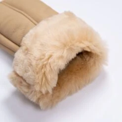 Women's Sheepskin Mittens 33 Women's Sheepskin Mittens -Dents 7 1060 camel nappa 8