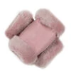 Women's Fingerless Sheepskin Mittens -Dents 7 1073 RoseNappa