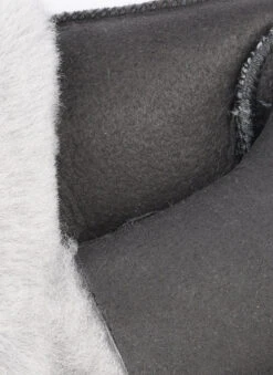 Women's Fingerless Sheepskin Mittens -Dents 7 1073CharcoalB