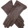 Women's Three-Point Lined Imitation Peccary Leather Gloves -Dents 7 1109 Mocca 0e6907b7 8d4b 47ae 9e4c f43a3b497e83