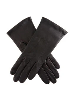 Women's Three-Point Lined Leather Gloves 41 Women's Three-Point Lined Leather Gloves -Dents 7 1125 mocca