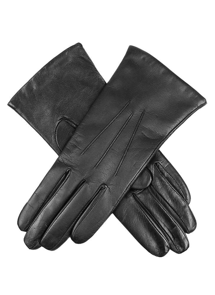 Women’s Touchscreen Three-Point Cashmere-Lined Leather Gloves 4 Women’s Touchscreen Three-Point Cashmere-Lined Leather Gloves - Image 2