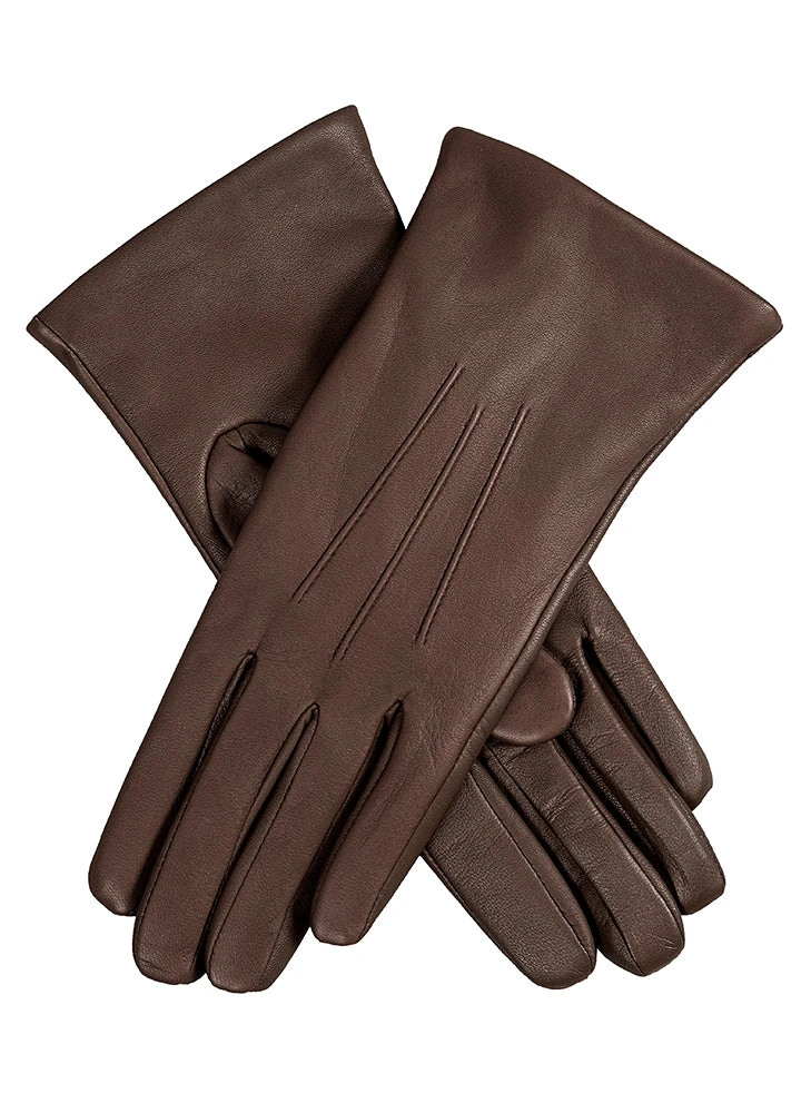 Women’s Touchscreen Three-Point Cashmere-Lined Leather Gloves 9 Women’s Touchscreen Three-Point Cashmere-Lined Leather Gloves - Image 7
