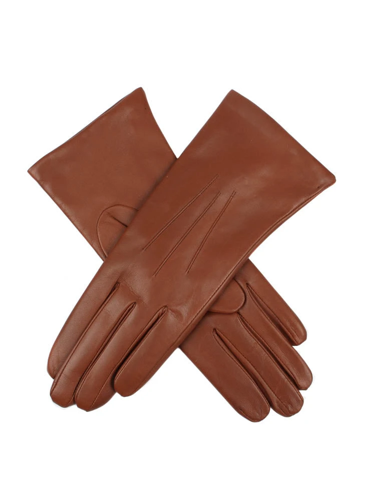 Women’s Touchscreen Three-Point Cashmere-Lined Leather Gloves 5 Women’s Touchscreen Three-Point Cashmere-Lined Leather Gloves - Image 3