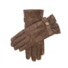 Women's Touchscreen Water-Resistant Three-Point Fleece-Lined Suede Gloves -Dents 7 1196 Brown 1e14aed4 26be 4bc9 9764 d469a090271c