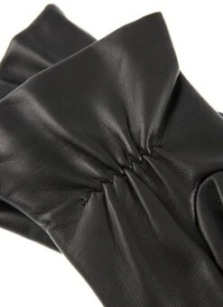Women's Three-Point Cashmere-Lined Leather Gloves With Buttons -Dents 7 2060 20black 203