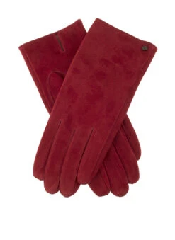Women's Lined Suede Gloves -Dents 7 2317Berry 2