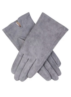 Women's Lined Suede Gloves -Dents 7 2317 20charcoal a27605a8 4671 4236 ba66 f138eb454115