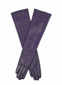 Women's Single-Point Long Above-Elbow Lined Leather Gloves 27 Women's Single-Point Long Above-Elbow Lined Leather Gloves -Dents 7 2460 Blueberry d59e7e7b cf5d 489d 9d84 472b16e10fc4