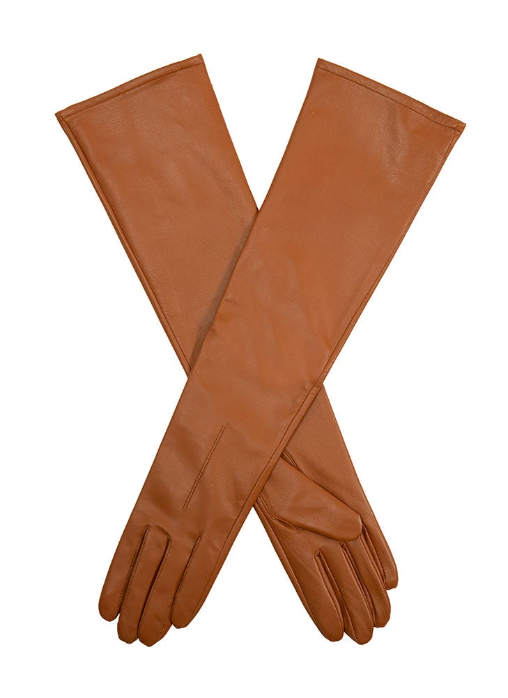Women's Single-Point Long Above-Elbow Lined Leather Gloves 18 Women's Single-Point Long Above-Elbow Lined Leather Gloves - Image 16